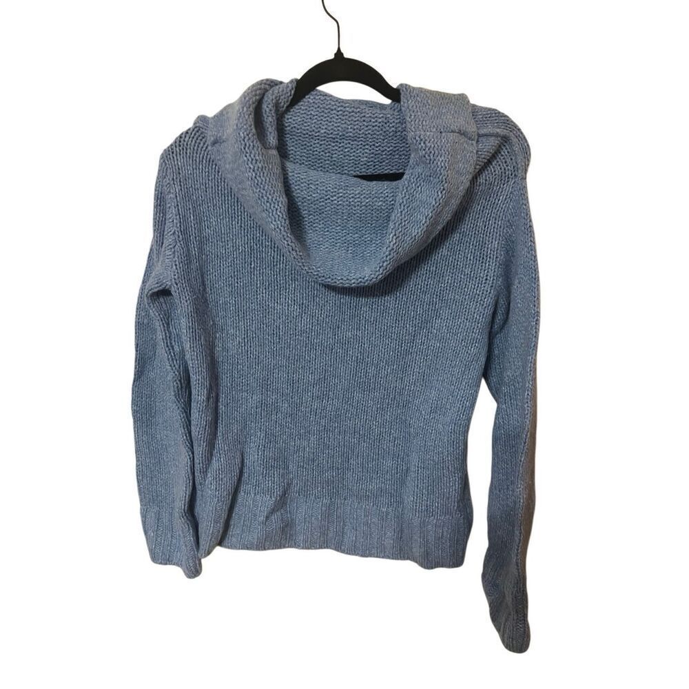 Anthropologie blue wool cashmere blend sweater sz small